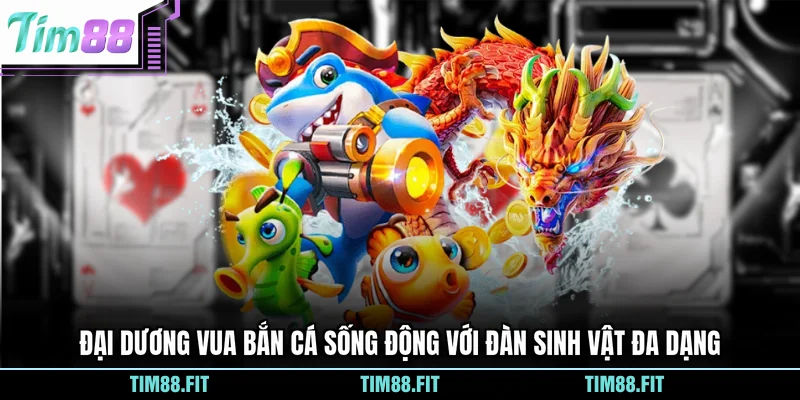 Đại dương Vua Bắn Cá sống động với đàn sinh vật đa dạng