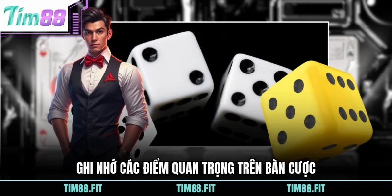 Ghi nhớ các điểm quan trọng trên bàn cược